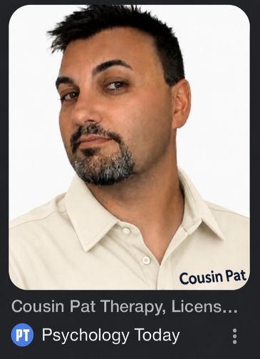Cousin Pat is Patrick Argiro. Cousin Pat South Dakota. Cousin Pat Therapy Tennessee. 