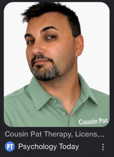 Cousin Pat is Patrick Argiro. Cousin Pat South Dakota. Cousin Pat Therapy South Dakota. 