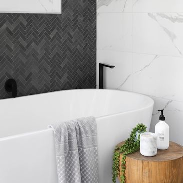 Soap and watermark free bathroom.