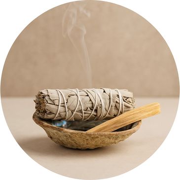 smudge kit sage cleansing ritual tools healing energy spiritual renewal purification bundle smoke