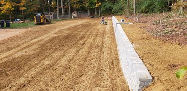 stone retaining wall