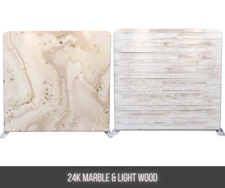 24K Marble/Light Wood Backdrop