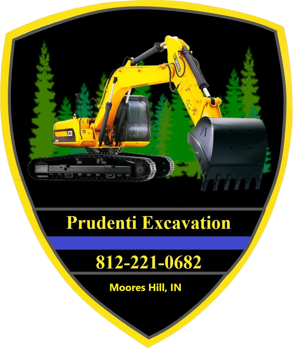 Prudenti Excavation logo was designed by my son Nate after retiring from 26 years in Law Enforcement 