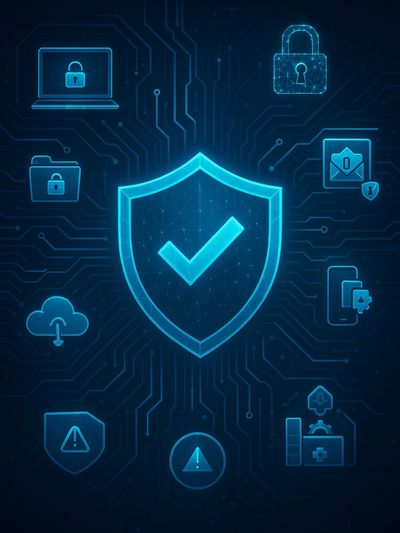 Cybersecurity services with data protection threat monitoring and system security integration