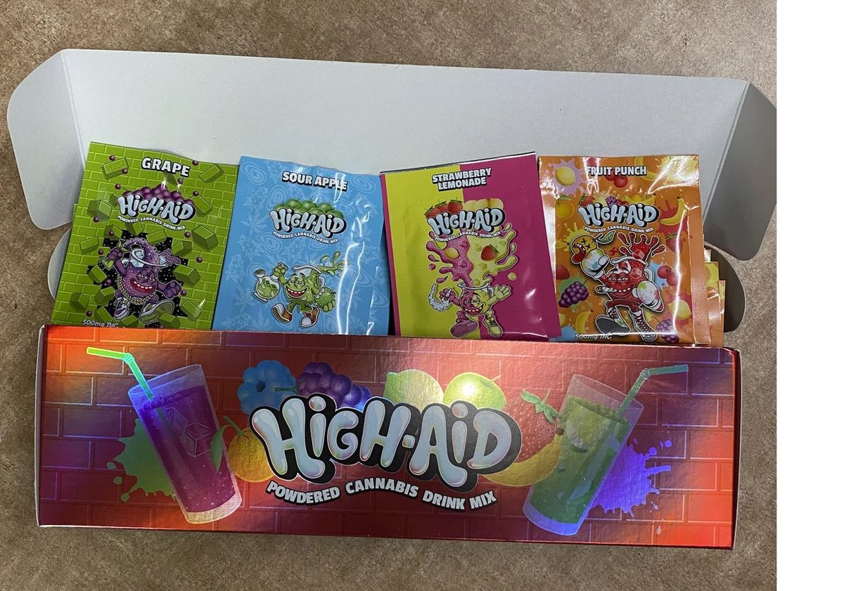 High-Aid cannabis drink mix