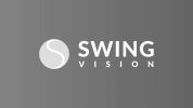 Swing Vision logo on a gray background.