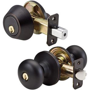 Master Dark Bronze Door Lock and Deadbolt