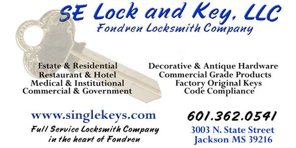 SE Lock and Key Business Card