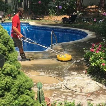 Concrete pool deck Cleaning in Gibbstown, NJ