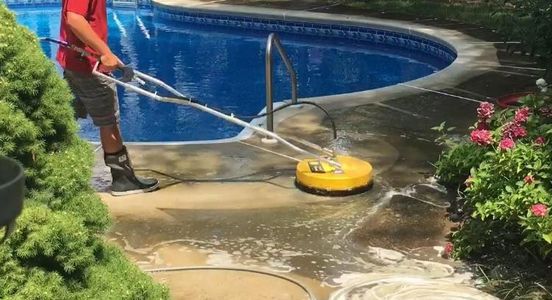 Concrete pool deck Pressure Washing in Gibbsboro, NJ