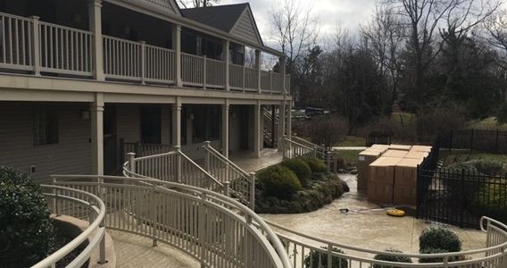 Pressure washing Concrete and softwashing house in Cherry Hill, NJ