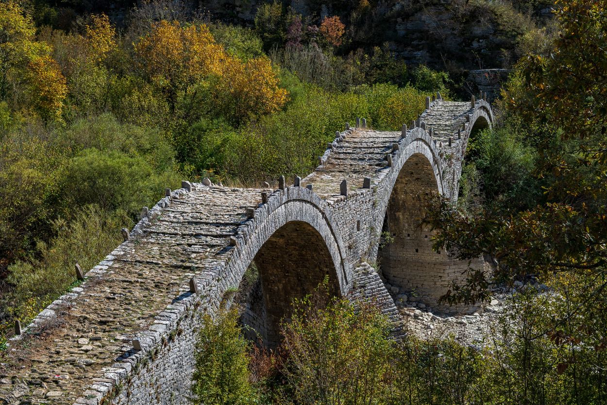 Ancient bridge in the Zagori Region of northern Greece.
