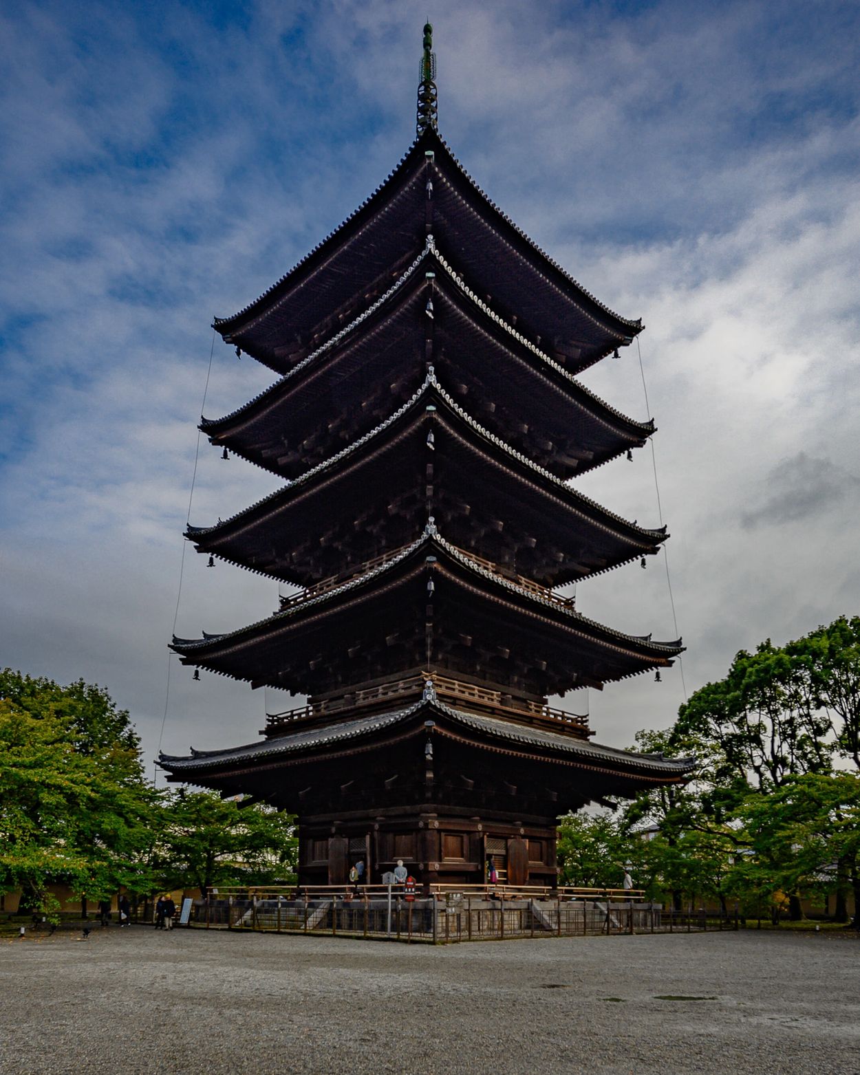 Pagoda at Toji Temple, Kyoto, Japan.