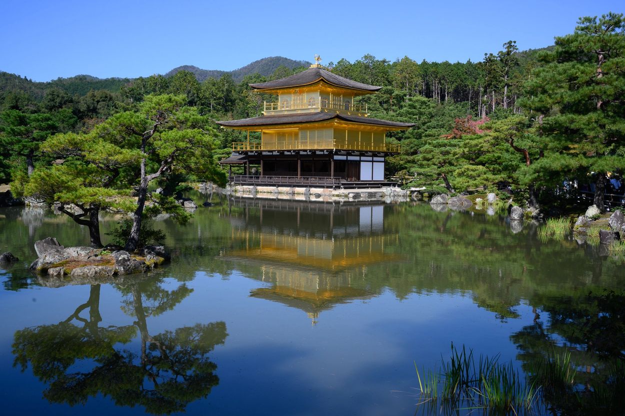 Kinkaku-ji, the Golden Pavilion, Kyoto, Japan.