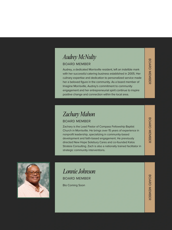 A group of people with some type of business card.