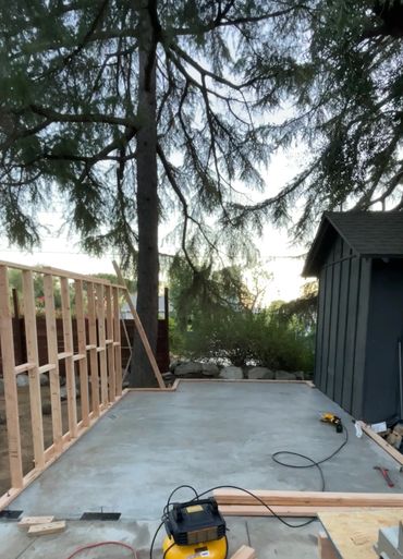 STEP 4. Framing job in progress.