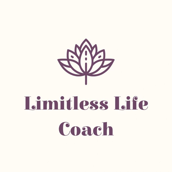 Logo with a lotus and Limitless Life Coach written underneath