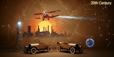 Journey through the groundbreaking inventions and human ingenuity that shaped the 20th century at Di