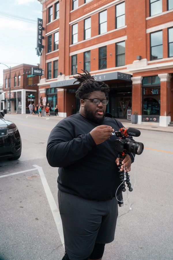 photographer with camera