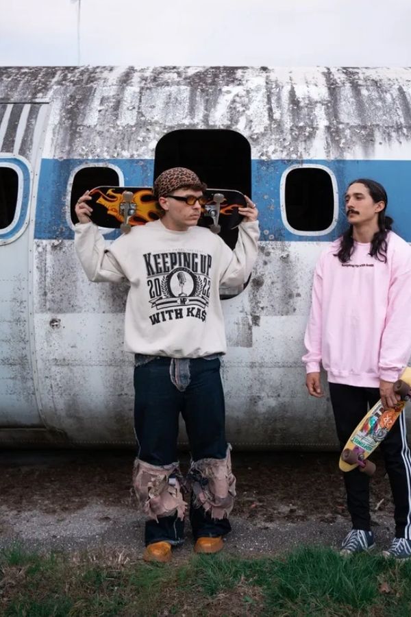 skaters showing off their skateboard