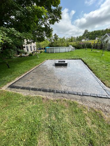 Flagstone patio