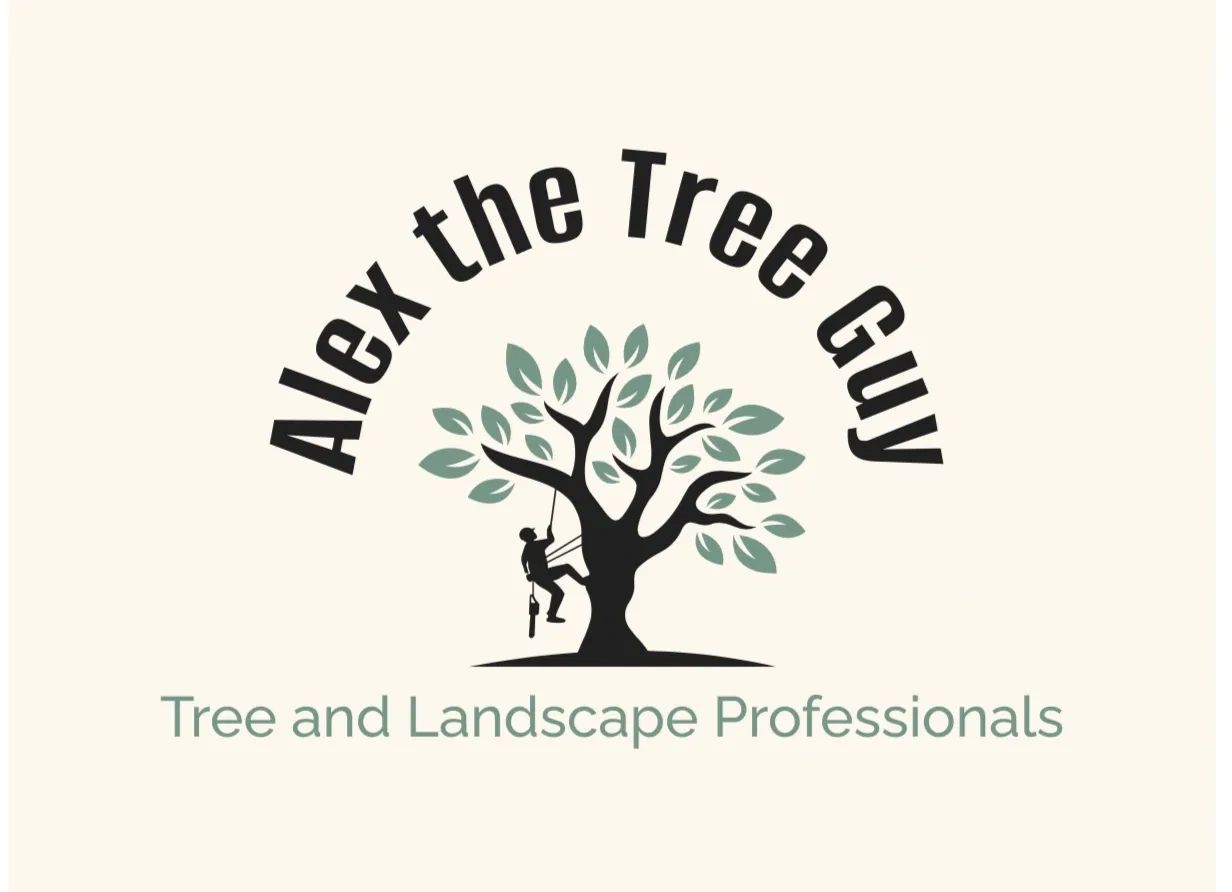 Logo for Alex the Tree Guy, tree and landscape professionals.