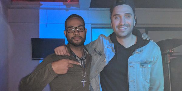Milli-V with local celebrity Slim (Detroit Radio Personality on Channel 95.5)