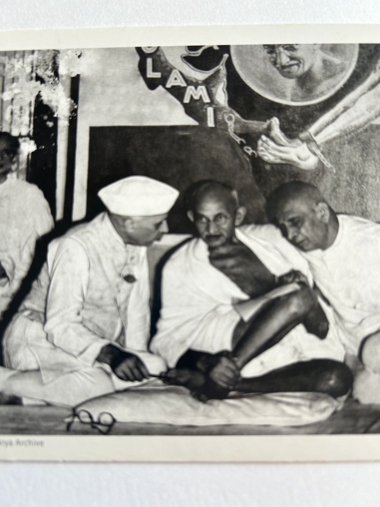 Pandit Nehru, Mahatma Gandhi, Sardar Patel, 1946. Pic: Kulwant Roy.