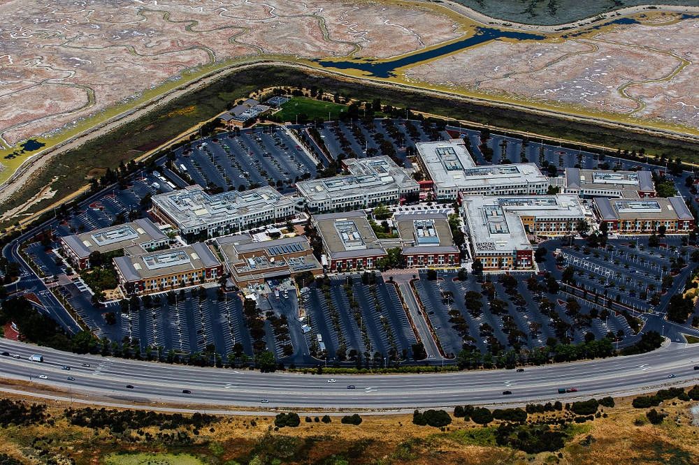 [Photograph of Facebook Campus by Austin McKinley under Creative Commons]  