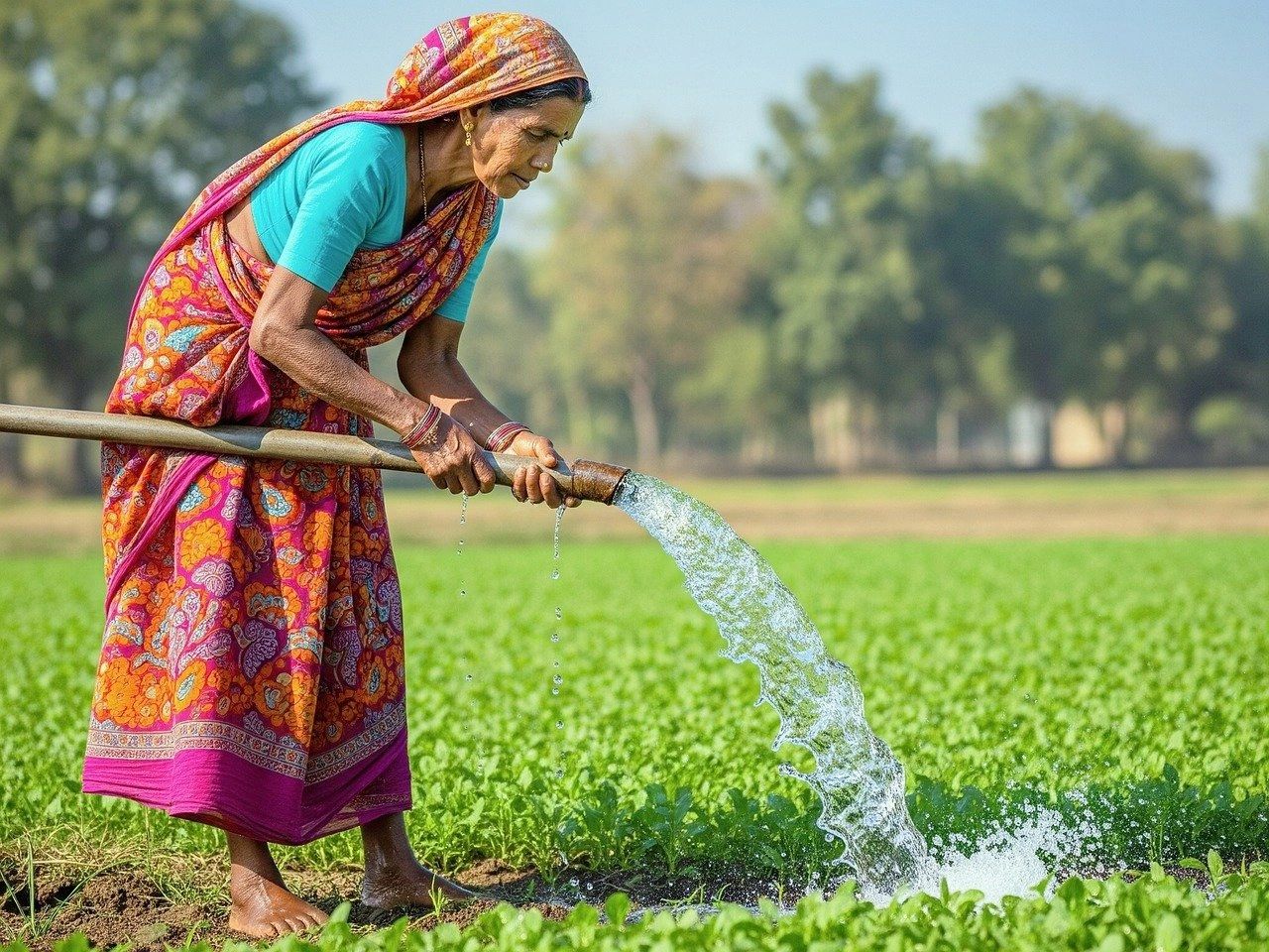 Woman at work on a farm (Pic; Mitra Design, Pixabay)