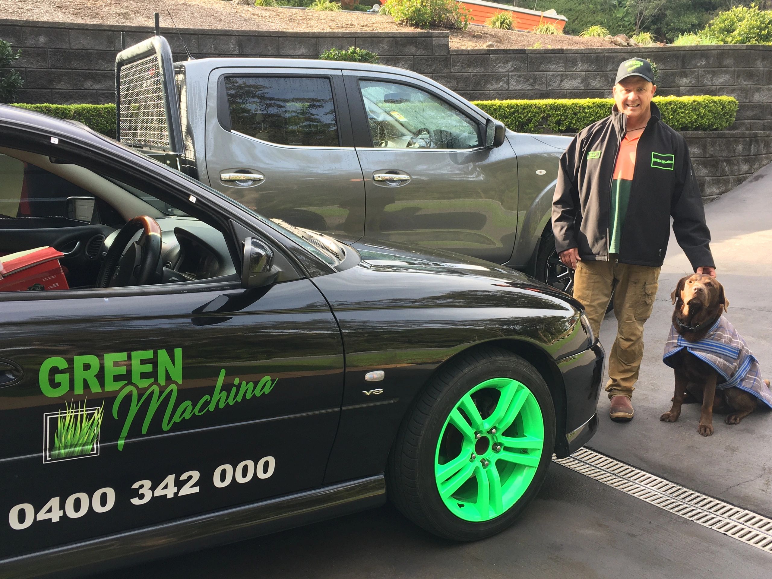 Gus and I with the new addition to GREEN Machina