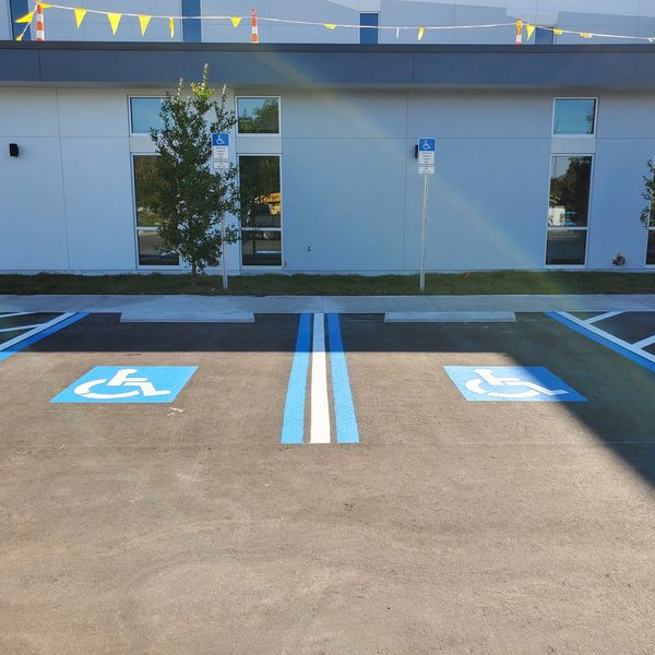 Parking Lot Striping, Stencils, Bumpers, Repairs
