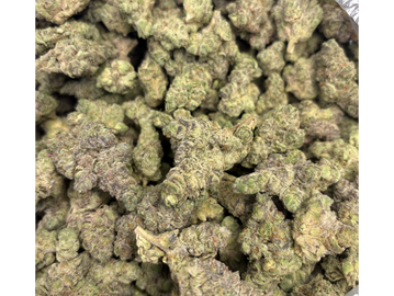 Close-up of dried cannabis buds piled together.