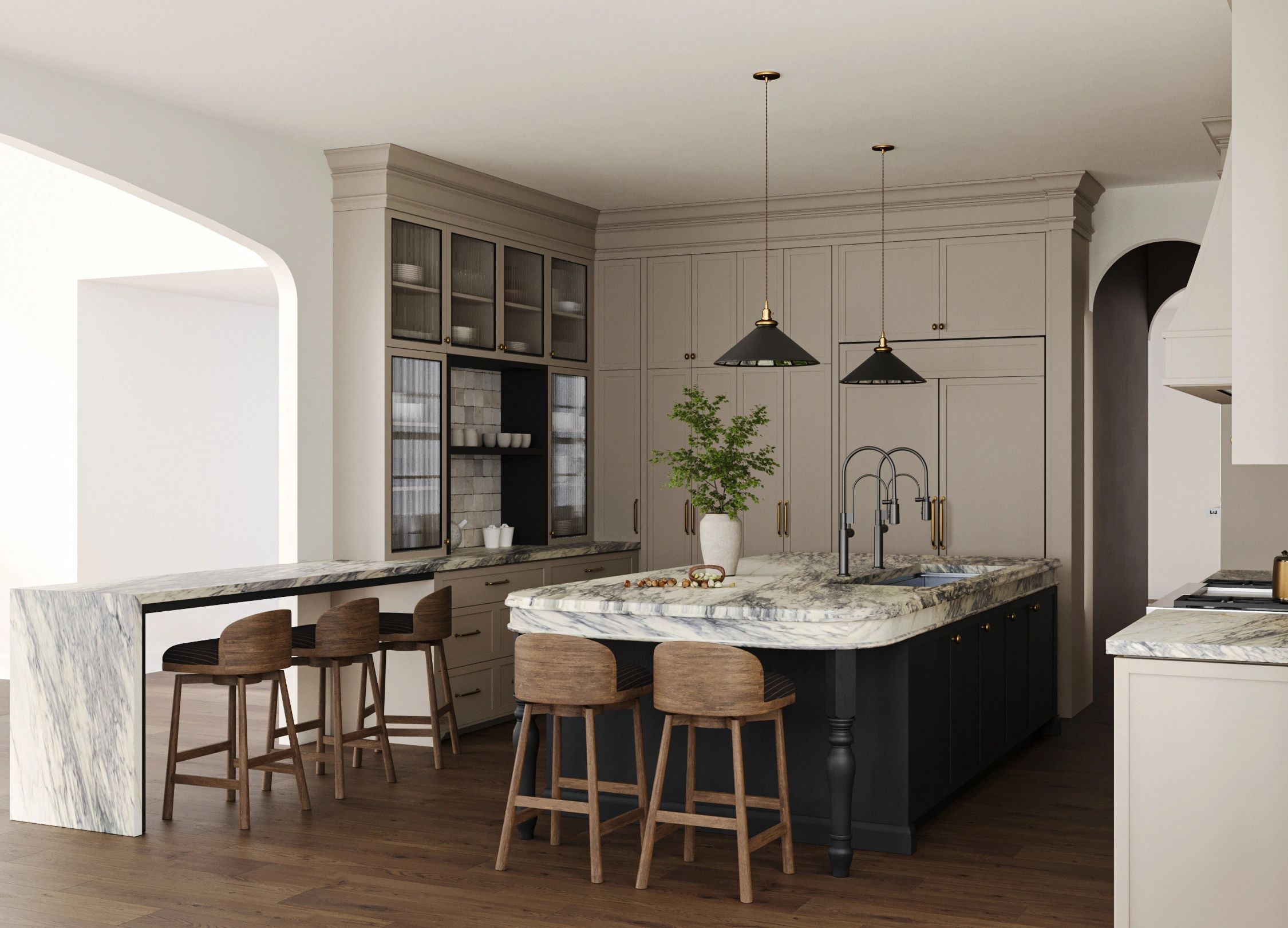Kitchen remodel, zionsville, IN, marble, custom millwork
