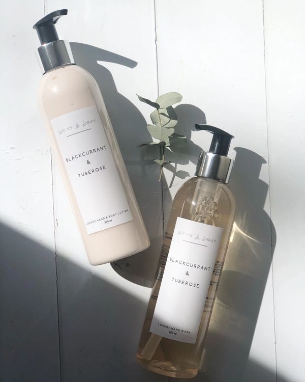 Blackcurrant + Tuberose luxury hand wash and hand lotion