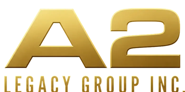 Golden crown logo with 'A2 Legacy Group Inc.' text.