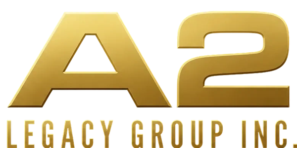 Golden crown logo with 'A2 Legacy Group Inc.' text.