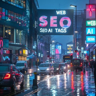 neon signs of seo 