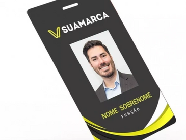 CRACHÁ DE IDENTIFICAÇÃO EM PVC