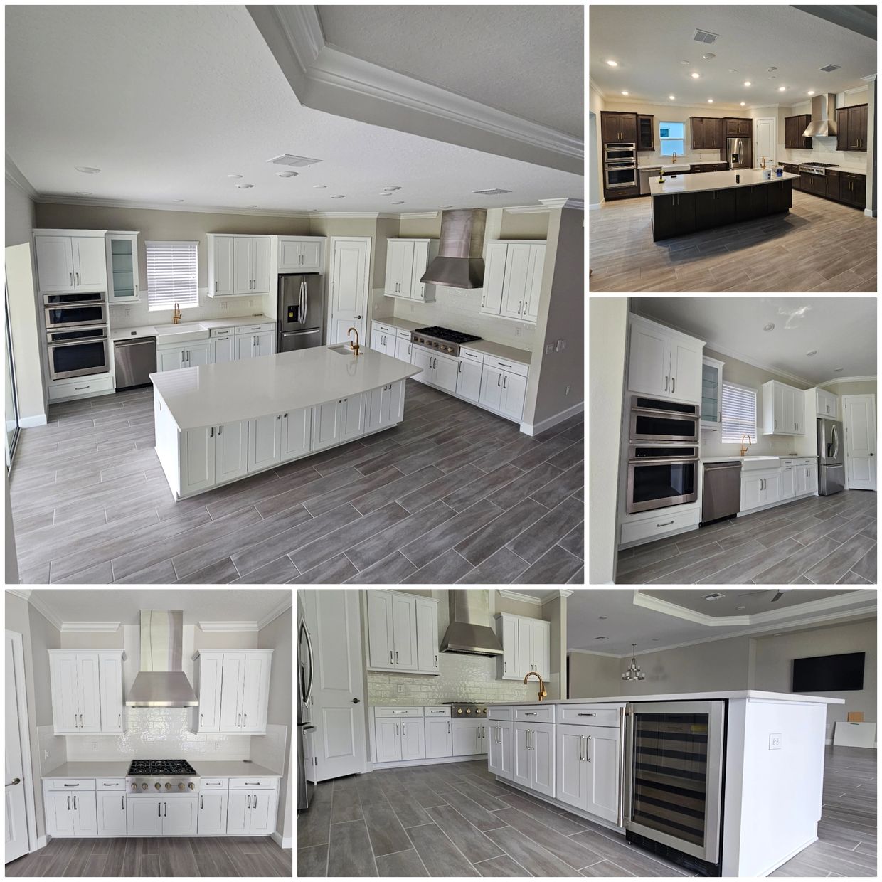 Before & After of a Cabinet Refacing Job in the Estancia Subdivision located in Wesley Chapel FL. 