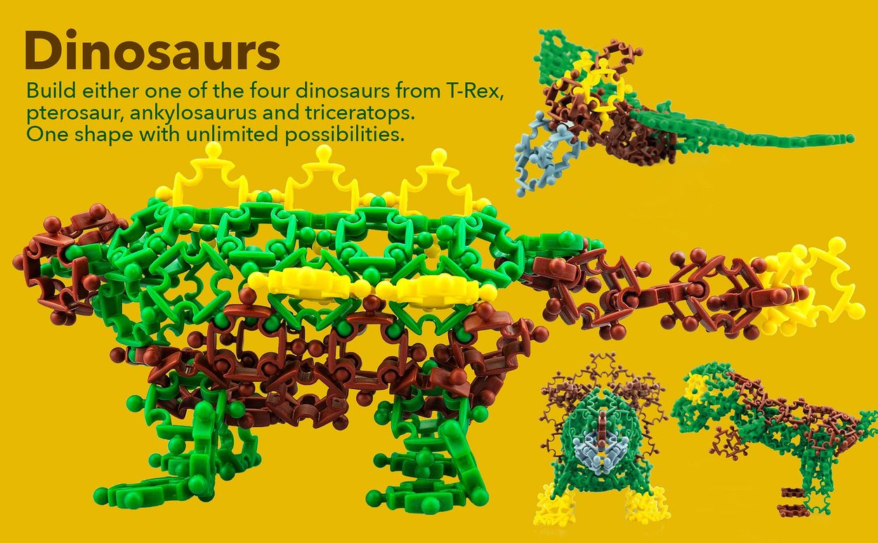 molecularpiece Secret of Life: build DNA double helix structure model, dino and marine life