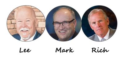 Portraits of three men named Lee, Mark, and Rich.