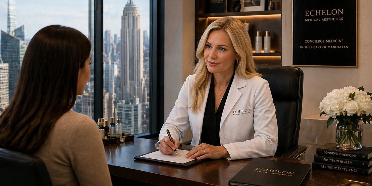 Woman doctor With woman patient Discussing each other