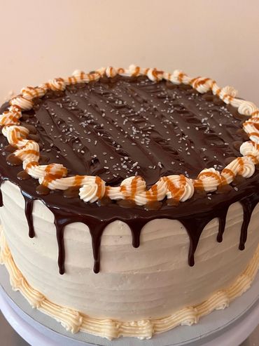 Salted Caramel Truffle Cake