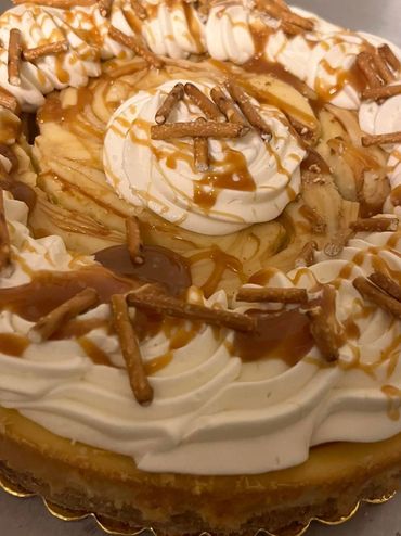 Salted Caramel Pretzel Cheesecake