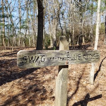 Trail sign along Appalachian Trail