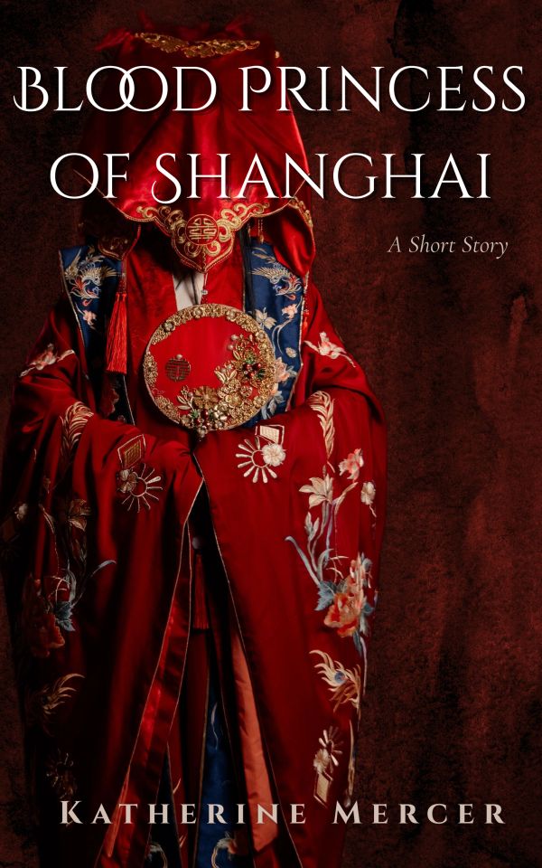 Cover of Blood Princess of Shanghai with a figure in red traditional attire.