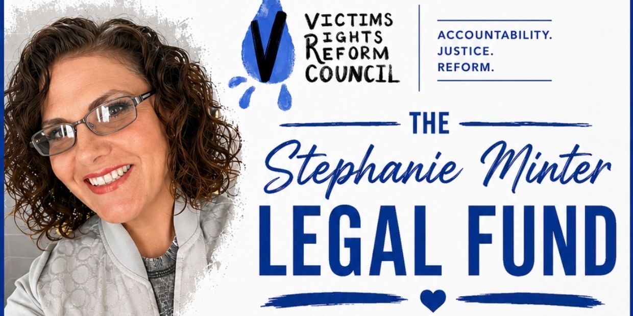 Portrait of a smiling woman promoting Stephanie Minter Legal Fund.