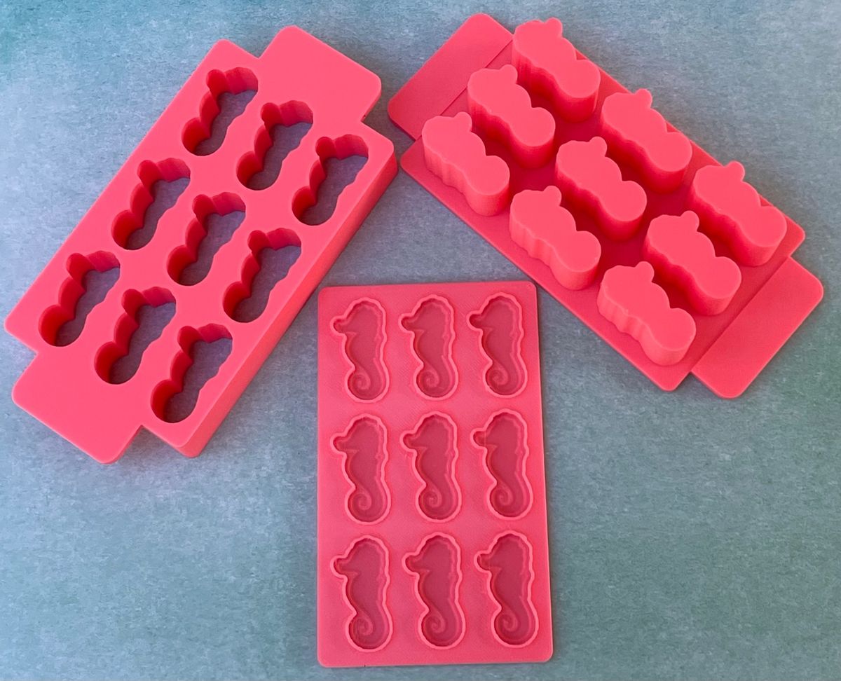 9 Cavity Micro Mini Seahorse Bath Bomb Mold