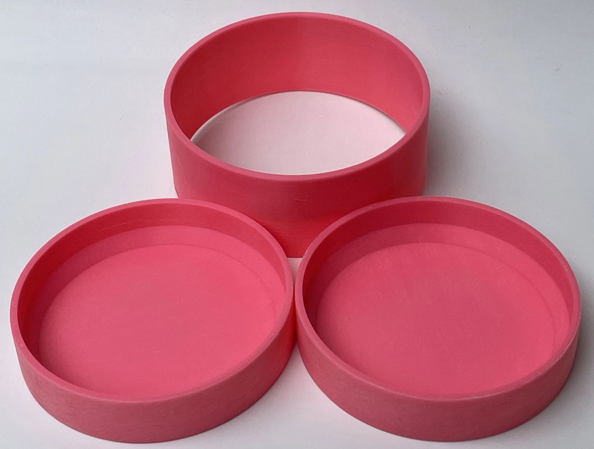 Round Puck Disc Printed Bath Bomb Mold